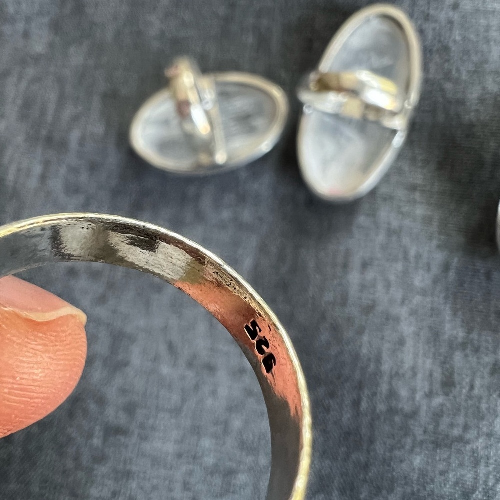 925 Crystal CHARGING Selenite Ring 7.5 - Picture 11 of 12